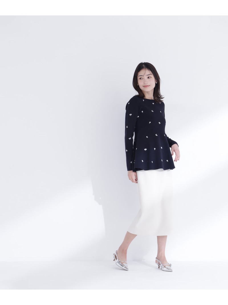펜슬 라인 스커트 NATURAL BEAUTY BASIC 내츄럴 뷰티 베이직 스커트 기타 스커트 베이지 블랙 브라운 [무료 배송] [Rakuten Fashion]