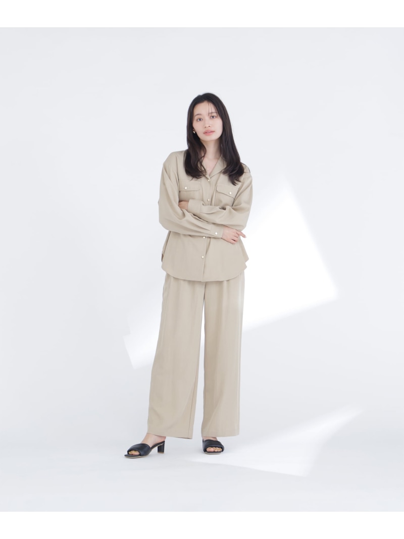 Rakuten - 【SALE／30%OFF】ダブルポケットシャツ SETUP パンツ NATURAL BEAUTY BASIC ナチュラルビューティベーシック パンツ その他のパンツ ベージュ グレー【RBA_E】【送料無料】[Rakuten Fashion]