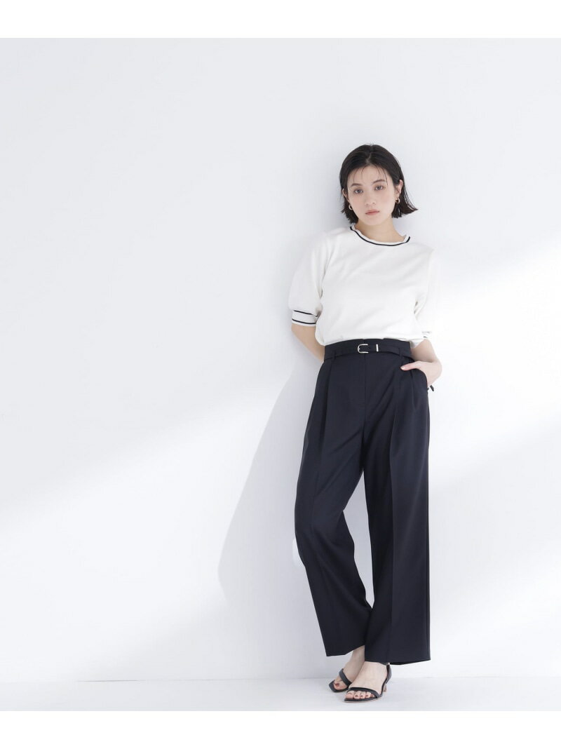 ＜ちょうど,いい服＞はいたら沼!美脚ワイドパンツ NATURAL BEAUTY BASIC ナチュラルビューティベーシック パンツ その他のパンツ ベージュ ブラック グレー【送料無料】[Rakuten Fashion]