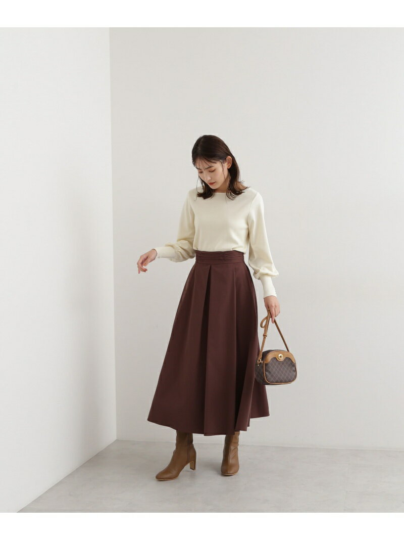 【SALE／50%OFF】ピーチタックスカート NATURAL BEAUTY BASIC ナチュラルビューティベーシック スカート その他のスカート ブラウン ブラック イエロー パープル【RBA_E】【送料無料】[Rakuten Fashion]のサムネイル