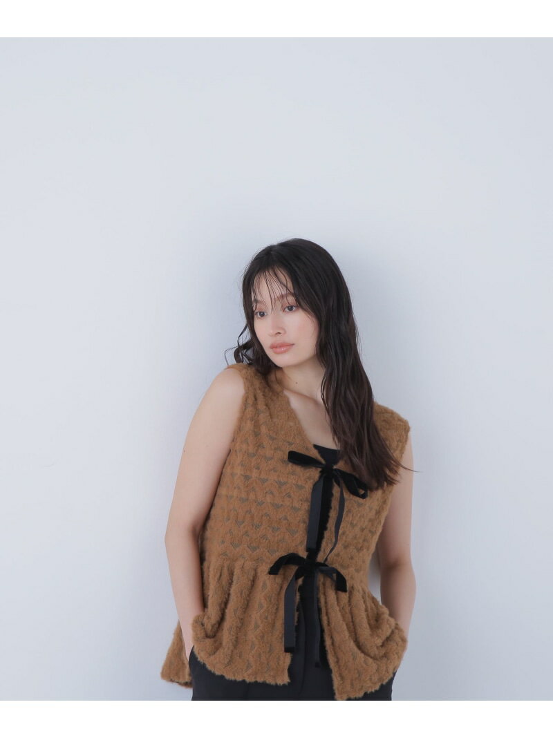 Rakuten - 【SALE／60%OFF】フェザーレースジレ NATURAL BEAUTY BASIC ナチュラルビューティベーシック トップス シャツ・ブラウス ブラウン ベージュ【RBA_E】[Rakuten Fashion]