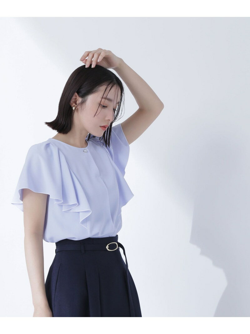 バイカラーフリルスリーブブラウス | NATURAL BEAUTY BASIC
