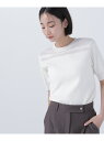 【SALE/50%OFF】シアー切替リブニット NATURAL BEAUTY BASIC ナチュラルビューティベーシック トップス ニット ブラック ブルー ホ...