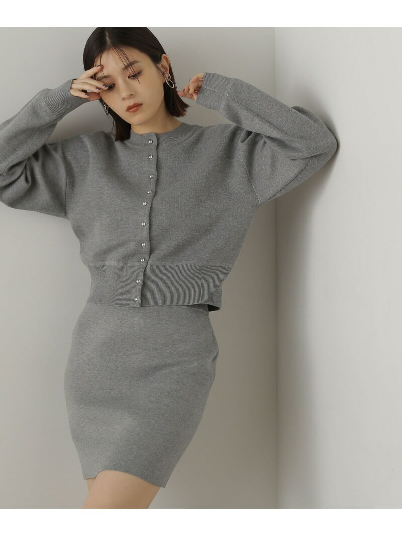 【SALE/50%OFF】メタルボタンカーデ&ミニスカートセット NATURAL BEAUTY BASIC ナチュラルビューティベーシック スカート その他のス...