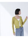 メタルホックリブカーディガン NATURAL BEAUTY BASIC ナチュラルビューティベーシック トップス カーディガン ブラック ベージュ グリーン【送...