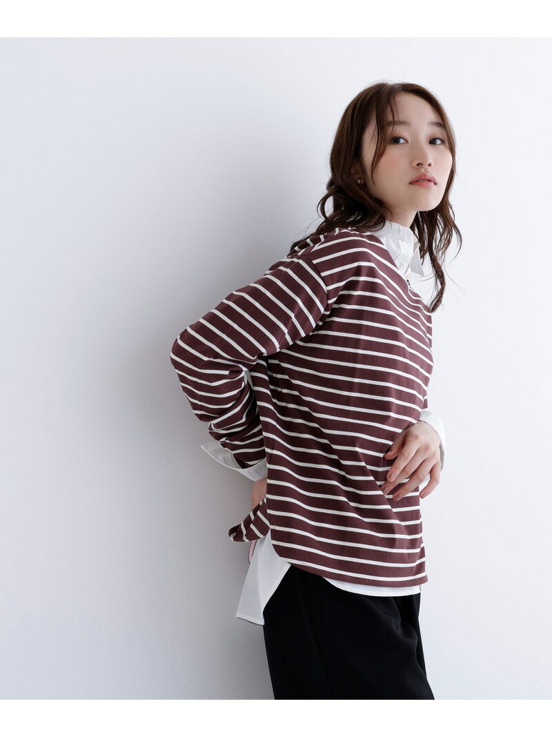 Rakuten - 【SALE／50%OFF】ボーダーカットソー NATURAL BEAUTY BASIC ナチュラルビューティベーシック トップス カットソー・Tシャツ ホワイト【RBA_E】[Rakuten Fashion]