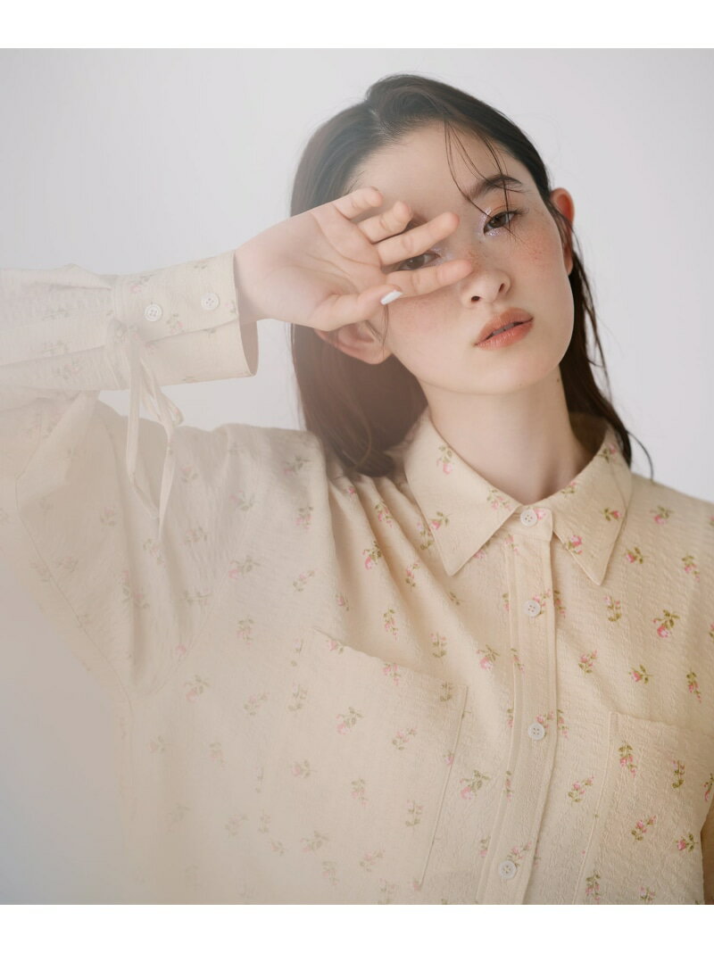 Rakuten - ＜N.＞フラワープリント SETUP シャツ NATURAL BEAUTY BASIC ナチュラルビューティベーシック トップス シャツ・ブラウス イエロー ブラック【送料無料】[Rakuten Fashion]
