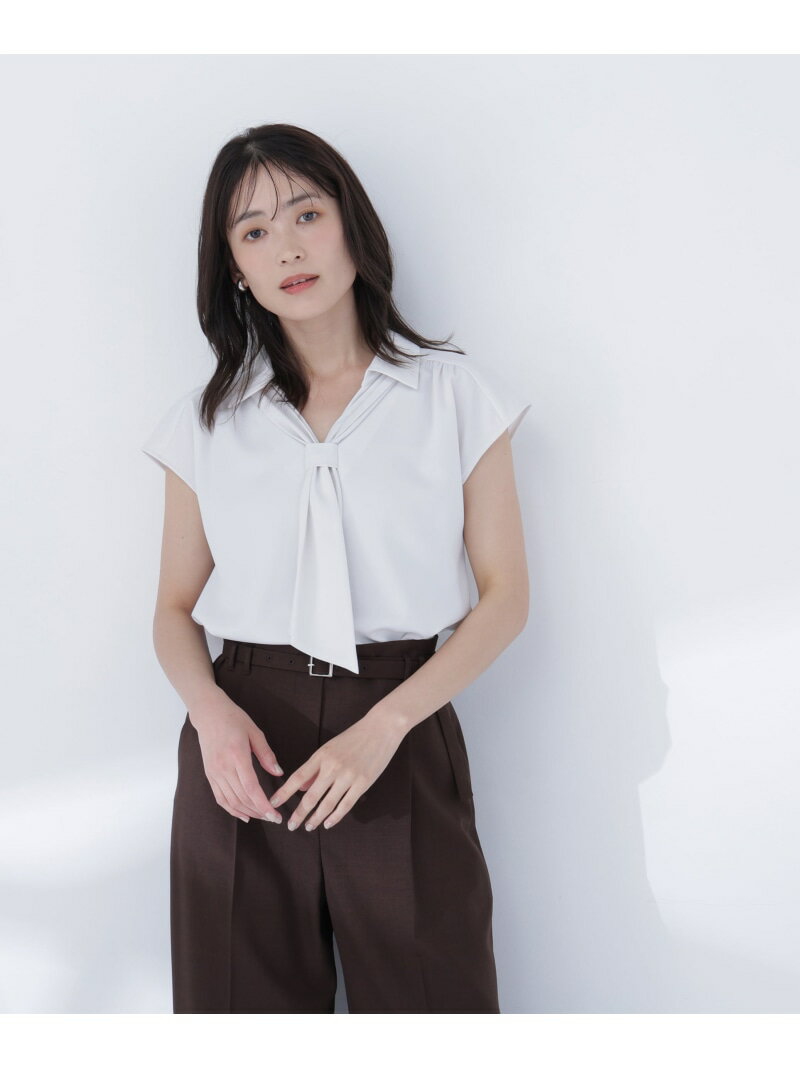 スキッパータイブラウス NATURAL BEAUTY BASIC ナチュラルビューティベーシック ト...