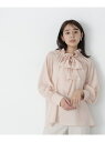 シアーボウタイブラウス 24SS NATURAL BEAUTY BASIC ナチュラルビューティベーシック トップス シャツ ブラウス オレンジ ブラック ホワイト【送料無料】 Rakuten Fashion