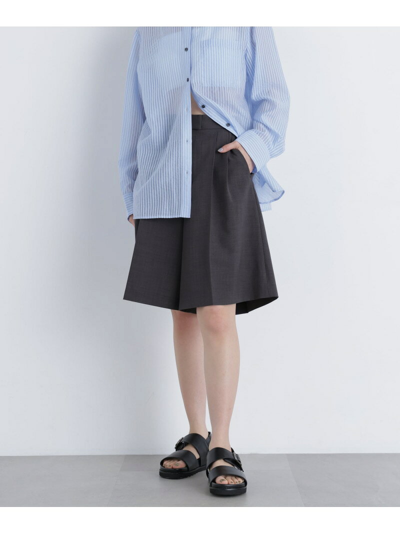 Rakuten - リネンライク SETUP パンツ NATURAL BEAUTY BASIC ナチュラルビューティベーシック パンツ その他のパンツ ベージュ オレンジ グレー【送料無料】[Rakuten Fashion]
