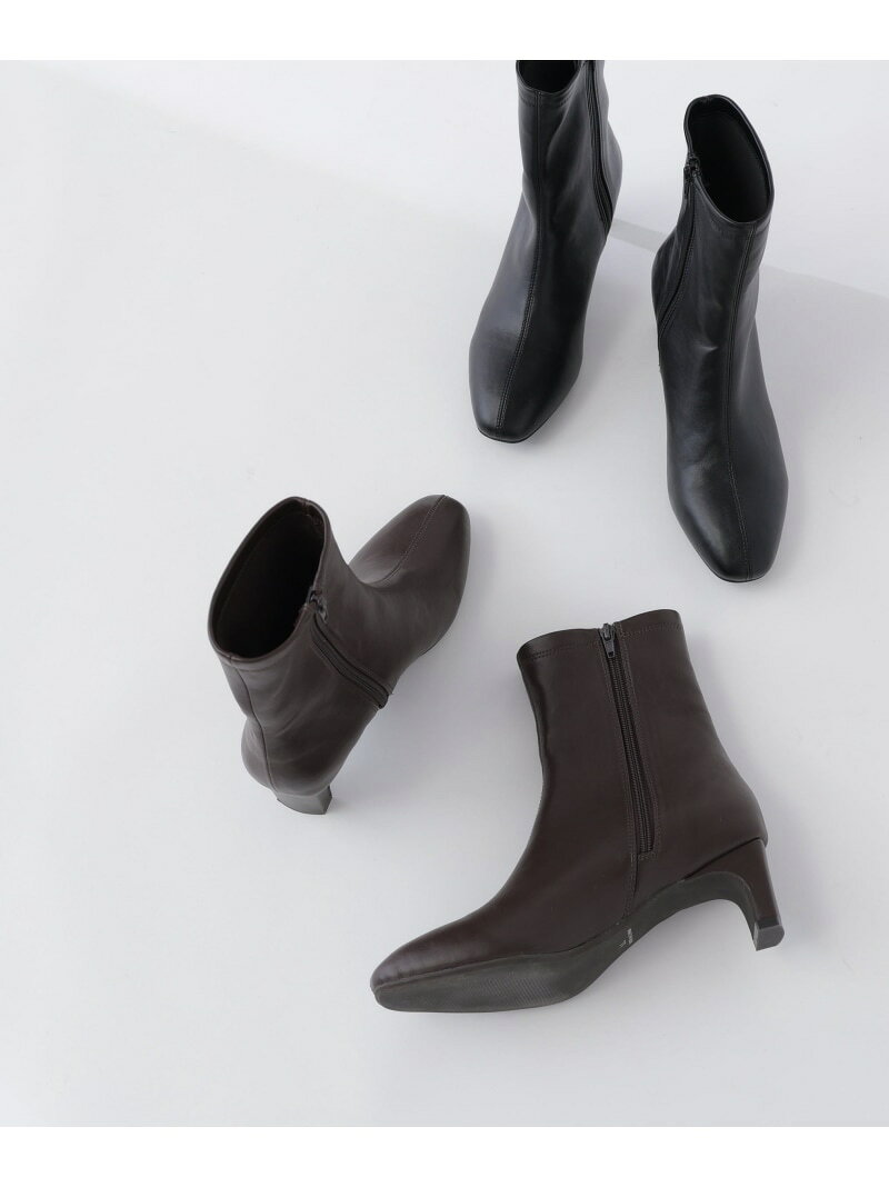 ＜CanCam.jp掲載＞ストレッチショートブーツ NATURAL BEAUTY BASIC ナチュラルビューティベーシック シューズ・靴 ブーツ ブラック【送料無料】[Rakuten Fashion]