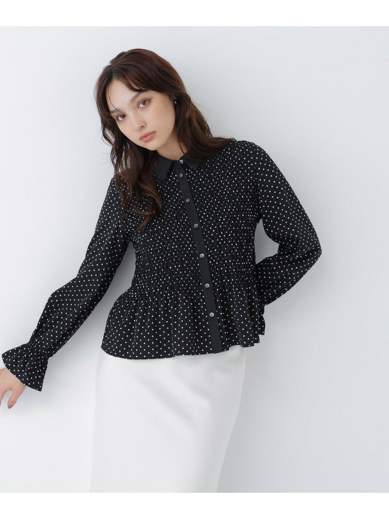 極美品☆NATURAL LAUNDRY リネンブラウス 小花柄 ゆったり 楽天市場】natural laundry ナチュラルランドリー ドット（シャツ