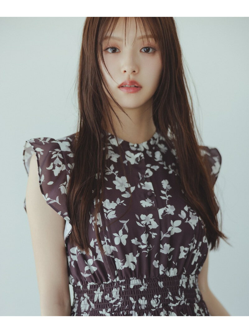 ぼかしフラワープリントワンピース NATURAL BEAUTY BASIC ナチュラルビューティベーシック ワンピース・ドレス ワンピース ブラウン【送料無料】[Rakuten Fashion]のサムネイル