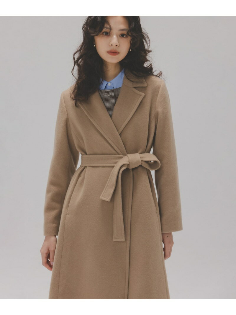 テーラーベルテッドロングコート NATURAL BEAUTY BASIC ナチュラルビューティベーシック ジャケット・..