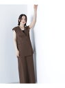 ボクシージレ&ナロースカート NATURAL BEAUTY BASIC ナチュラルビューティベーシック ワンピース・ドレス ワンピース カーキグリーン ブラウン...
