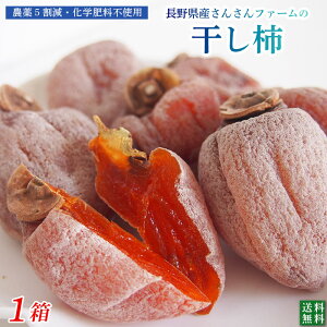 長野県産 さんさんファームの特別栽培 干し柿 1箱(300g×2パック)無燻蒸仕上げ・二酸化硫黄不使用【冷蔵発送・送料無料】