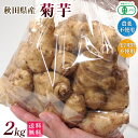 有機菊芋2kg・オーガニック・有機JAS【洗い・土無し】農薬・化学肥料不使用（きくいも）【送料無料・数量限定品・秋田県産】