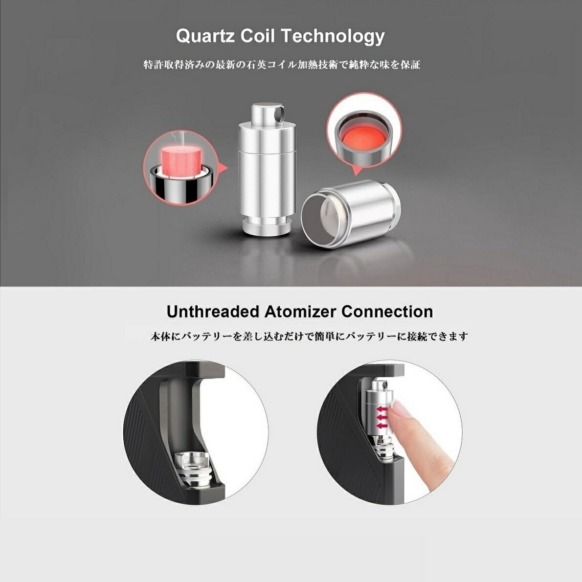 Natural Giftのコイル Airistech airis Dabble DA Coil エアリスダブル Dabbleコイル ダブルコイル WAX用コイル ワックス用 【5個入り】 交換用コイル 交換用 CBD CBDワックス CBN CBNワックス CBG CBGワックス ワックス用 VAPE ヴェポライザー アクセサリー｜アングル3