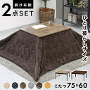 こたつセット こたつ+うす掛け布団 2点セット アルテナビケ