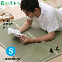 畳 マット 畳マットレス シングル い草マットレス 約 100 × 200 cm 置き畳 ユニット畳 五つ折れマットレス 軽量 軽い ムレ防止 防音 効果 夏用...