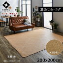 ラグ マット 籐 カーペット 玄関 籐 あじろ 約 200×200 cm 宝麗 ひんやり アジアン テイスト ござ 天然ラタン インドネシア産 自然素材 ござ ...