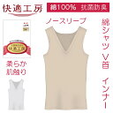 グンゼ 肌着 快適工房 綿 100 GUNZE V首 KQ5054 綿100% レディース 婦人 インナー シャツ ノースリーブ Vネック タンクトップ 3L ...