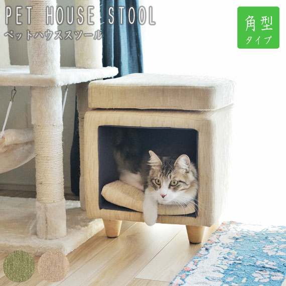 PET HOUSE STOOL ペットハウススツール 角型