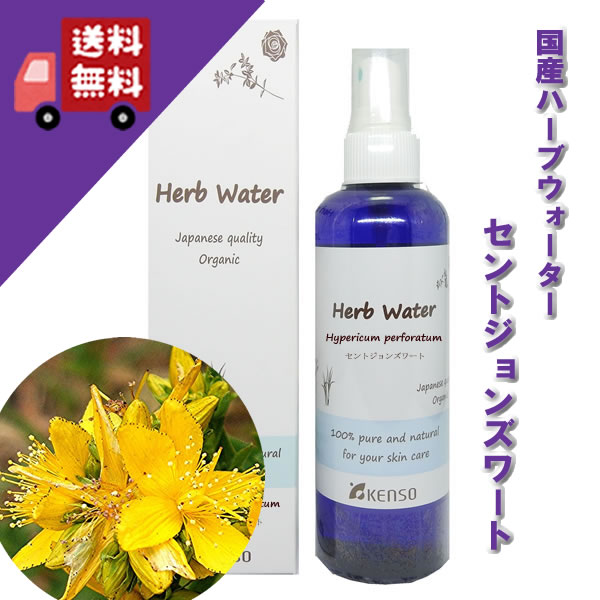 【セントジョーズワート/セントジョーンズワートウォーター 200ml】→ドライでグリーン調の爽やかなセントジョンズワートの香り♪完全国産の本物のハーブウォーター【KENSO/ケンソー/健草医学舎】（ハーブウォーター/フローラルウォーター/化粧水）