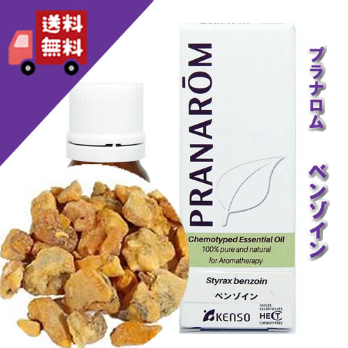 【ベンゾイン 10ml】→バニラを想わせる甘い香り♪（樹脂系）100%ピュアの天然無農薬有機栽培オイル【PRANAROM（プラナロム）/NARD（ナードジャパン）】（精油/アロマオイル/エッセンシャルオイル）P-171