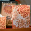 ＃在宅勤務にも最適 おうち時間♪Natural Light Candle (ナチュラルライトキャンドル)6 JAPANESE CHRYSANTHEMUM RECESSED PILLAR【人気 ギフト プレゼント】アロマキャンドル 蜜蝋 天然香料 菊 インテリア