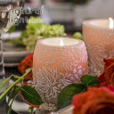 Natural Light Candle (ナチュラルライトキャンドル)4"JAPANESE CHRYSANTHEMUM HURRICANE【人気 ギフト プレゼント】アロマキャンドル 蜜蝋 天然香料 和柄 菊 フラワー インテリア