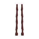 Natural Light Candle (ナチュラルライトキャンドル)Pair of 12"Bamboo TapersCHOCOLATEアロマキャンドル 蜜蝋 天然香料 アジアン バリ オリエンタル 竹 バンブー 2本セット インテリア 【3,000円以上 送料無料】
