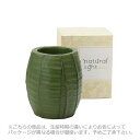 ナチュラル ライト キャンドルバリ 手彫り アロマキャンドル 蜜蝋 天然香料 オリエンタル インテリアにも【プレゼント ギフト】バナナ リーフ