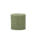Natural Light Candle (ナチュラルライトキャンドル)3"FRANGEPANI ROUND PILLAR_JADE【人気 ギフト プレゼント】アロマキャンドル 蜜蝋 天然香料 バリ リゾート インテリア 【3,000円以上 送料無料】