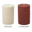 Natural Light Candle (ナチュラルライトキャンドル)6インチ ラタン ラウンドピラー【人気 ギフト プレゼント】 アロマキャンドル 蜜蝋 天然香料 アジアン バリ リゾート インテリア