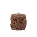 Natural Light Candle (ナチュラルライトキャンドル)2.5"TWINE ROUND PILLAR_WOOD【人気 ギフト プレゼント】アロマキャンドル 蜜蝋 天然香料 ビーワックス アジアン バリ インテリア【3,000円以上 送料無料】