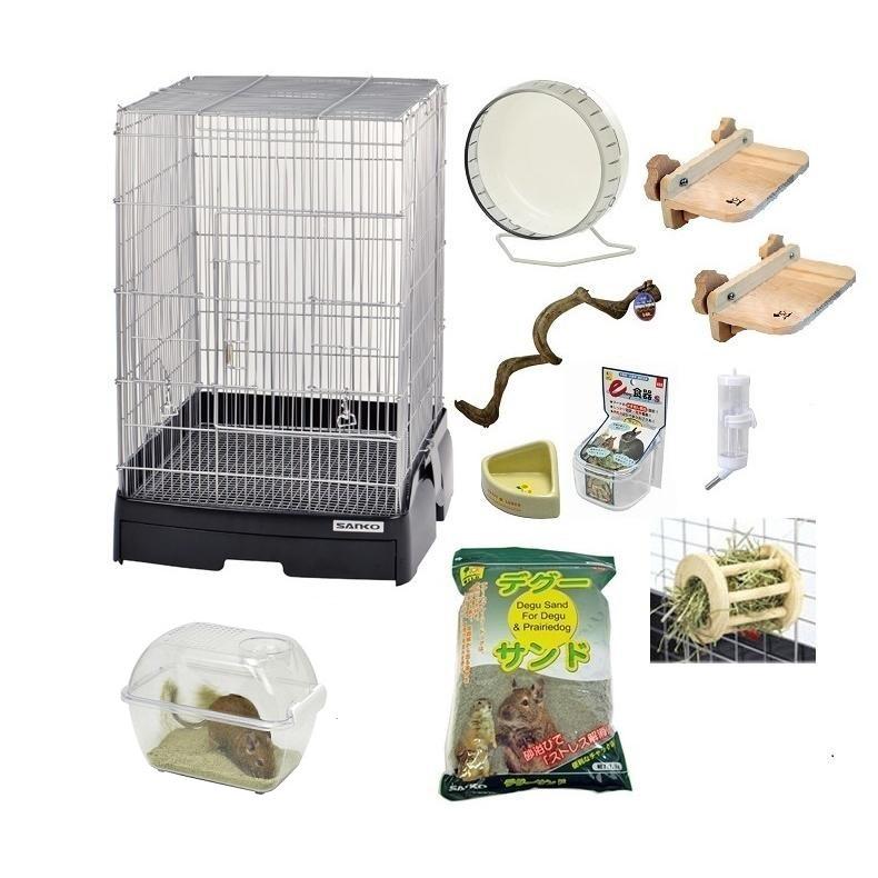 イージーホーム40ハイ ブラック デグー飼育セットD