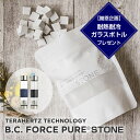 【 謝恩企画】耐熱耐冷 ガラスボトル プレゼント 2000円相当 B.C.FORCE ピュア ストーン 200g 約6ヶ月分 2リットル用 テラヘルツ 水道水 天然 植物ミネラル マイナスイオン 繰り返し使用OK 健康 美容 テラヘルツ 還元石 植物ミネラル NaturalPlusONE PURESTONE