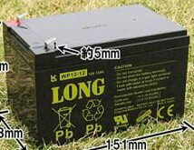 密閉型サイクルバッテリー LONG / AGM型 WP12-12 / 12V 12Ah［正規品／セー