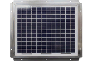 多結晶 ソーラーパネル 電菱 DBG012-24 / 24V 12W （耐重塩害・耐蝕性対応品）［正規品／日本語の説明書付き／無料保証2年(電池を除く)］