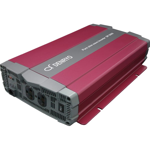 すぐ使えるケーブル付き：正弦波 2000W DC＞AC インバータ 電菱 SP-2000-112A (DC12V→AC100V コンセント型：NEMA) SP2000「cable60sq1m,400A」［正規品／日本語の説明書付き／無料保証2年(電池を除く)］