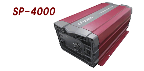 正弦波 DC＞AC インバータ 電菱 SP-4000-224G (入力DC24V-出力AC200V,端子台)［正規品／日本語の説明書付き／無料保証2年(電池を除く)］SP4000-224