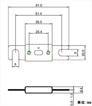 インバーター保護用 ANLヒューズ DC80V・80A / ANL80A［正規品／日本語の説明書付き／無料保証2年(電池を除く)］　＊メール便対応