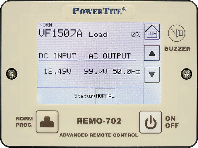 オプション：リモートコントローラー REMO-702_0MBT (対応機種：未来舎 Power Tite パワータイト VF_12V 24V 48V)［正規品／日本語の説明書付き／無料保証2年(電池を除く)］