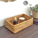 【スーパーSALE20%OFF】 ラタン バスケット Lサイズ ラタンバスケット かご 天然素材 ハンドメイド 小物入れ 収納 おしゃれ シンプル 環境優しい 水草 カゴ 手作り品 ナチュラル 雑貨 インテリア(3)