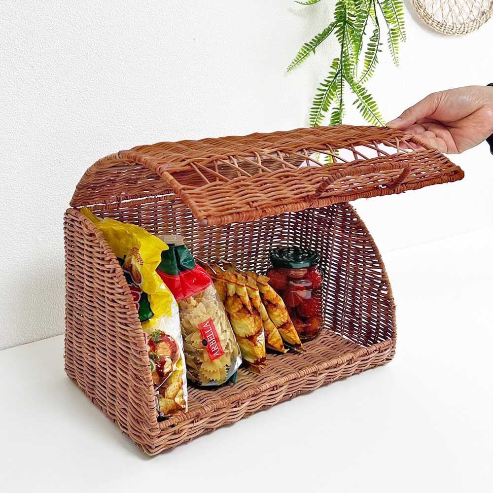 楽天市場】ラタン バスケット ふた付き(キッチン用品・食器 楽天市場】ラタン バスケット ふた付き(キッチン用品・食器