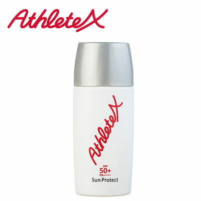 AthleteX(アスリートエックス) サンプロテクト50 SPF50 /PA ＜日焼け止め乳液＞ 40g 無香料 無着色 鉱物油無添加 ウォータープルーフ／アスリートX