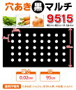 家庭菜園【マルチ】 穴あき黒マルチ9515 にんじん・菜っ葉用 1m (郵便配送商品) ※複数個お買い求めの場合、送料おまとめします!