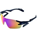ノーズパッドレススポーツサングラス AirFly(エアフライ) AF-301 C-3 ブラック ミラーレンズ ユニセックス 男女兼用
