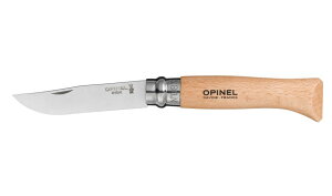 Opinel オピネル 8.5cm ステンレススチール 折りたたみナイフ #8 ケース付き ロック機能あり 持ち運びしやすい おすすめ 並行輸入品 送料無料!通販格安セール情報 楽天 通販